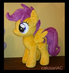 Size: 1044x1116 | Tagged: safe, artist:calusariac, scootaloo, pegasus, pony, g4, irl, photo, plushie, solo