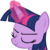 Size: 250x250 | Tagged: safe, artist:sasha-flyer, twilight sparkle, alicorn, pony, g4, testing testing 1-2-3, animated, animated png, apng for breezies, blinking, bust, face, female, glowing horn, head, horn, looking around, magic, magic aura, mare, picture for breezies, portrait, simple background, smug, smuglight sparkle, solo, transparent background, twilight sparkle (alicorn)