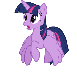 Size: 250x235 | Tagged: safe, artist:sasha-flyer, twilight sparkle, alicorn, pony, g4, testing testing 1-2-3, animated, animated png, apng for breezies, excited, female, flying, mare, picture for breezies, simple background, solo, surprised, transparent background, twilight sparkle (alicorn)