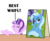 Size: 1100x900 | Tagged: safe, edit, starlight glimmer, trixie, pony, unicorn, g4, road to friendship, the cutie re-mark, applejack's sign, best waifu, crossing the memes, dreamworks face, female, lesbian, mare, meme, ship:startrix, shipping, waifu, welcome home twilight