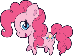 Size: 4757x3678 | Tagged: safe, artist:squeemishness, earth pony, pony, g4, chibi, female, looking at you, mare, open mouth, simple background, smiling, solo, transparent background