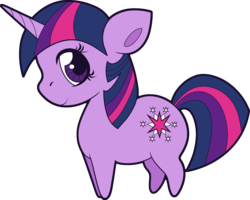 Size: 4680x3741 | Tagged: safe, artist:squeemishness, twilight sparkle, pony, unicorn, g4, chibi, female, looking at you, mare, simple background, smiling, solo, transparent background, unicorn twilight