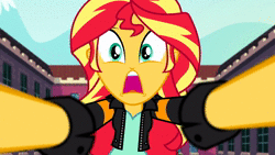 Size: 1280x720 | Tagged: safe, screencap, sunset shimmer, equestria girls, g4, my little pony equestria girls: friendship games, animated, female, solo, sound, webm, worried