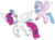 Size: 3204x2344 | Tagged: safe, artist:supahdonarudo, queen novo, silverstream, classical hippogriff, hippogriff, series:novoember, g4, my little pony: the movie, aunt and niece, flying, high res, jewelry, necklace, simple background, transparent background