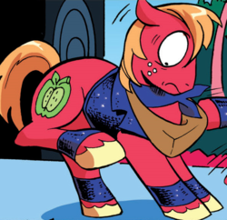 Size: 592x573 | Tagged: safe, idw, big macintosh, earth pony, pony, g4, zen and the art of gazebo repair, spoiler:comic, spoiler:comic10, outfit catalog
