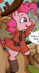 Size: 163x301 | Tagged: safe, idw, official comic, pinkie pie, earth pony, pony, g4, spoiler:comic, spoiler:comic10
