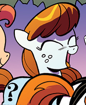 Size: 174x212 | Tagged: safe, idw, official comic, question mark (g4), earth pony, pony, g4, spoiler:comic, spoiler:comic10, cropped, picture for breezies