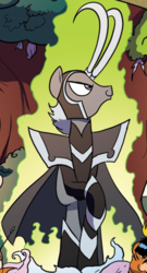 Size: 266x493 | Tagged: safe, idw, official comic, pony, spoiler:comic, spoiler:comic15, loki, marvel, multiverse, ponified