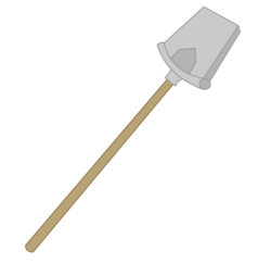 Size: 4983x4818 | Tagged: safe, artist:squipycheetah, g4, shadow play, no pony, object, resource, rockhoof's shovel, shovel, simple background, transparent background, vector