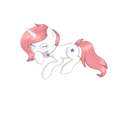 Size: 1000x1000 | Tagged: safe, oc, oc only, oc:stardust, pony, unicorn, female, glasses, heart, jewelry, mare, necklace, sleeping, solo, stars