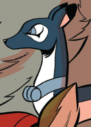 Size: 328x457 | Tagged: safe, artist:andypriceart, idw, official comic, pathfinder (g4), deer, g4, spoiler:comic, spoiler:comic28, cropped, doe, female