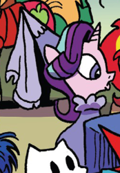 Size: 250x360 | Tagged: safe, artist:andypriceart, idw, big macintosh, starlight glimmer, pony, unicorn, g4, spoiler:comic, spoiler:comic71, clothes, costume, cropped, hennin, princess, princess costume, princess starlight glimmer