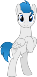 Size: 4000x8271 | Tagged: safe, artist:parclytaxel, oc, oc only, oc:dreamy daze, pegasus, pony, 2020 community collab, derpibooru community collaboration, .svg available, absurd resolution, bipedal, looking at you, male, raised hoof, simple background, smiling, solo, stallion, transparent background, vector