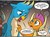 Size: 1352x1006 | Tagged: safe, artist:tony fleecs, idw, gallus, ocellus, smolder, yona, changedling, changeling, dragon, griffon, yak, feats of friendship #3, g4, my little pony: feats of friendship, spoiler:comic, apology, cropped, cute, dragoness, duo focus, female, male, offscreen character, speech bubble