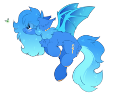 Size: 1728x1338 | Tagged: safe, artist:php146, oc, oc only, oc:azure sapphire, bat pony, pony, female, mare, simple background, solo, transparent background