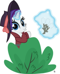 Size: 1328x1634 | Tagged: safe, artist:anime-equestria, rarity, pony, unicorn, g4, belt, bush, clothes, detective rarity, female, floating, food, funny face, hat, horn, jacket, magic, marshmallow, pointing, simple background, solo, telekinesis, transparent background, vector