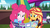 Size: 1920x1080 | Tagged: safe, screencap, max steele, pinkie pie, sunset shimmer, equestria girls, equestria girls specials, g4, my little pony equestria girls: better together, my little pony equestria girls: sunset's backstage pass, brochure, cute, diapinkes, duo, duo female, female, geode of sugar bombs, magical geodes, male, outdoors, security guard, shimmerbetes, smiling