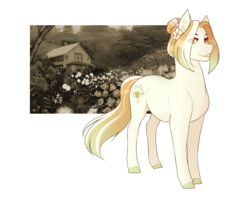 Size: 3416x2723 | Tagged: safe, artist:royvdhel-art, oc, oc only, oc:milfoil, earth pony, pony, fanfic:the haunting, fanfic art, high res, solo