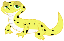 Size: 2572x1631 | Tagged: safe, artist:sketchmcreations, ray, gecko, leopard gecko, lizard, eqg summertime shorts, equestria girls, g4, pet project, animal, male, simple background, solo, transparent background, vector