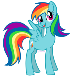 Size: 820x879 | Tagged: safe, artist:foxpocx, rainbow dash, pegasus, pony, g4, cute, dashabetes, female, mare, open mouth, simple background, solo, transparent background