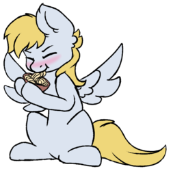 Size: 850x850 | Tagged: safe, artist:cleoziep, oc, oc only, oc:cutting chipset, pegasus, pony, 2020 community collab, derpibooru community collaboration, bowl, eating, food, male, noodles, sitting, solo, spread wings, transparent background, wings