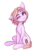 Size: 1200x1600 | Tagged: safe, artist:falafeljake, oc, oc only, oc:lazzy butt, earth pony, pony, 2020 community collab, derpibooru community collaboration, ear piercing, earring, female, jewelry, looking at you, mare, one eye closed, piercing, simple background, sitting, solo, transparent background, wink