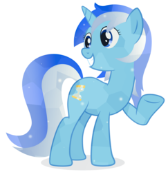Size: 7974x8191 | Tagged: safe, artist:bastbrushie, minuette, crystal pony, pony, unicorn, g4, female, grin, mare, raised hoof, simple background, smiling, solo, transparent background, vector