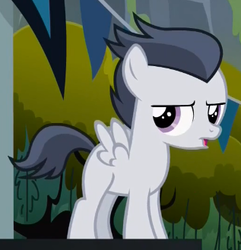 Size: 317x329 | Tagged: safe, screencap, rumble, pegasus, pony, g4, marks and recreation, colt, cropped, male, solo, standing