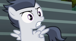Size: 1181x647 | Tagged: safe, screencap, rumble, pegasus, pony, g4, marks and recreation, angry, colt, male, solo