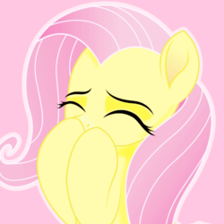 Size: 500x500 | Tagged: safe, artist:reapir, fluttershy, pegasus, pony, g4, my little pony: the movie, bust, cute, eyes closed, female, mare, movie accurate, shyabetes, solo