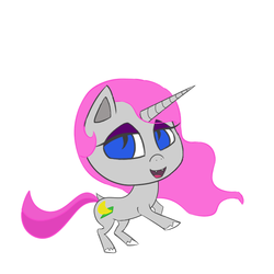Size: 720x720 | Tagged: safe, oc, oc only, oc:gloward cobalt, pony, unicorn, simple background, solo, white background, wip