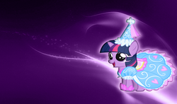 Size: 2450x1440 | Tagged: safe, artist:alanfernandoflores01, twilight sparkle, pony, unicorn, g4, female, filly, filly twilight sparkle, solo, wallpaper, younger