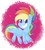 Size: 1280x1408 | Tagged: safe, artist:missbramblemele, rainbow dash, pegasus, pony, g4.5, my little pony: pony life, deviantart watermark, female, mare, obtrusive watermark, solo, unshorn fetlocks, watermark