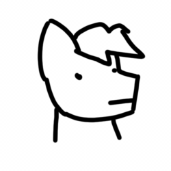 Size: 500x500 | Tagged: safe, artist:khaki-cap, oc, pony, animated, gif, mlem, silly, tongue out