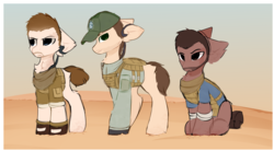 Size: 2274x1254 | Tagged: safe, artist:php146, earth pony, pony, alphanso adams, john lugo, male, martin walker, ponified, spec ops: the line, video game, walker