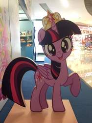 Size: 720x960 | Tagged: safe, photographer:henrychan, twilight sparkle, alicorn, pony, g4, big crown thingy, element of magic, hong kong, irl, jewelry, photo, regalia, solo, twilight sparkle (alicorn)