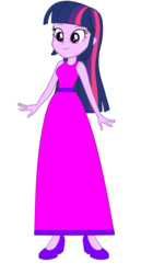 Size: 1067x2070 | Tagged: safe, artist:cartoonmasterv3, twilight sparkle, human, equestria girls, g4, clothes, dress, female, long dress, simple background, solo, transparent background, twilight sparkle (alicorn), vector
