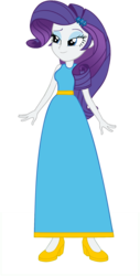 Size: 1067x2096 | Tagged: safe, artist:cartoonmasterv3, rarity, human, equestria girls, g4, clothes, dress, female, humanized, long dress, simple background, solo, transparent background, vector