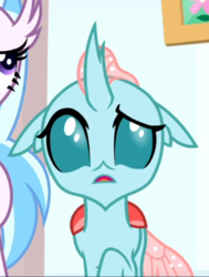 Size: 475x628 | Tagged: safe, screencap, ocellus, silverstream, classical hippogriff, hippogriff, a matter of principals, g4, my little pony: friendship is magic, confused, cropped, female, offscreen character, solo focus