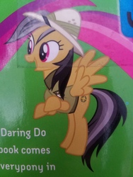 Size: 4032x3024 | Tagged: safe, daring do, pegasus, pony, g4, clothes, error, female, fucked up face, hat, pith helmet, solo, wait what