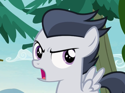 Size: 875x649 | Tagged: safe, screencap, rumble, pegasus, pony, g4, marks and recreation, angry, colt, cropped, looking at you, male, solo