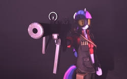 Size: 2880x1800 | Tagged: safe, artist:nmaster90, twilight sparkle, anthro, g4, cleaner's carbine, crossover, sniper, sniper (tf2), team fortress 2