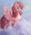 Size: 3409x3806 | Tagged: safe, artist:scalent, pinkie pie, pegasus, pony, g4, balloon, candy, cloud, female, food, g5 concept leak style, g5 concept leaks, high res, pegasus pinkie pie, pinkie pie (g5 concept leak), race swap, redesign, signature, sky, smiling, solo, spread wings, wings