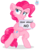 Size: 724x901 | Tagged: safe, artist:rainbow eevee, pinkie pie, pony, g4, female, holding a sign, pinkie pie is not amused, simple background, solo, transparent background, unamused