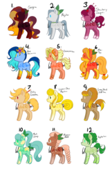 Size: 719x1112 | Tagged: safe, artist:wicked-red-art, oc, earth pony, pegasus, pony, unicorn, adoptable, adoptable open, simple background, transparent background