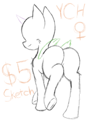 Size: 1536x2048 | Tagged: safe, artist:steelsoul, earth pony, pegasus, pony, unicorn, butt, commission, no eyes, plot, smiling, ych sketch, your character here