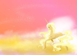 Size: 1600x1137 | Tagged: safe, artist:whitewing1, oc, oc only, oc:summer sun, alicorn, pony, female, mare, solo
