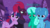 Size: 1920x1080 | Tagged: safe, artist:徐詩珮, fizzlepop berrytwist, glitter drops, spring rain, tempest shadow, twilight sparkle, alicorn, pony, unicorn, series:sprglitemplight diary, series:springshadowdrops diary, g4, base used, bisexual, broken horn, clothes, cute, dialogue, female, glitterbetes, horn, lesbian, mare, polyamory, scarf, ship:glitterlight, ship:glittershadow, ship:sprglitemplight, ship:springdrops, ship:springlight, ship:springshadow, ship:springshadowdrops, ship:tempestlight, shipping, springbetes, tempestbetes, twiabetes, twilight sparkle (alicorn)