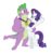 Size: 1104x1176 | Tagged: safe, derpibooru exclusive, edit, editor:proto29, rarity, spike, dragon, pony, unicorn, g4, the last problem, female, gigachad spike, male, older, older spike, ship:sparity, shipping, simple background, straight, white background, winged spike, wings