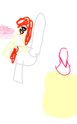 Size: 720x1160 | Tagged: safe, artist:natasha106, apple bloom, earth pony, pony, g4, 1000 hours in ms paint, implied pissing, not salmon, relaxed, relief, shelf, toilet